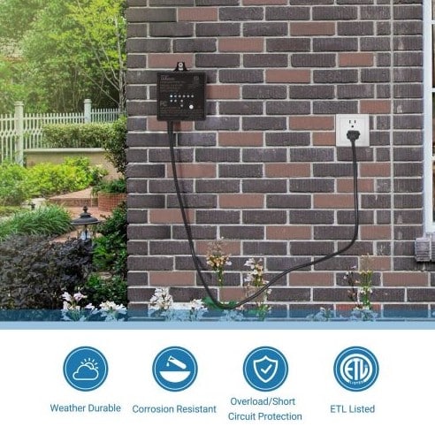 Low Voltage Transformer Mounted on Outdoor Wall